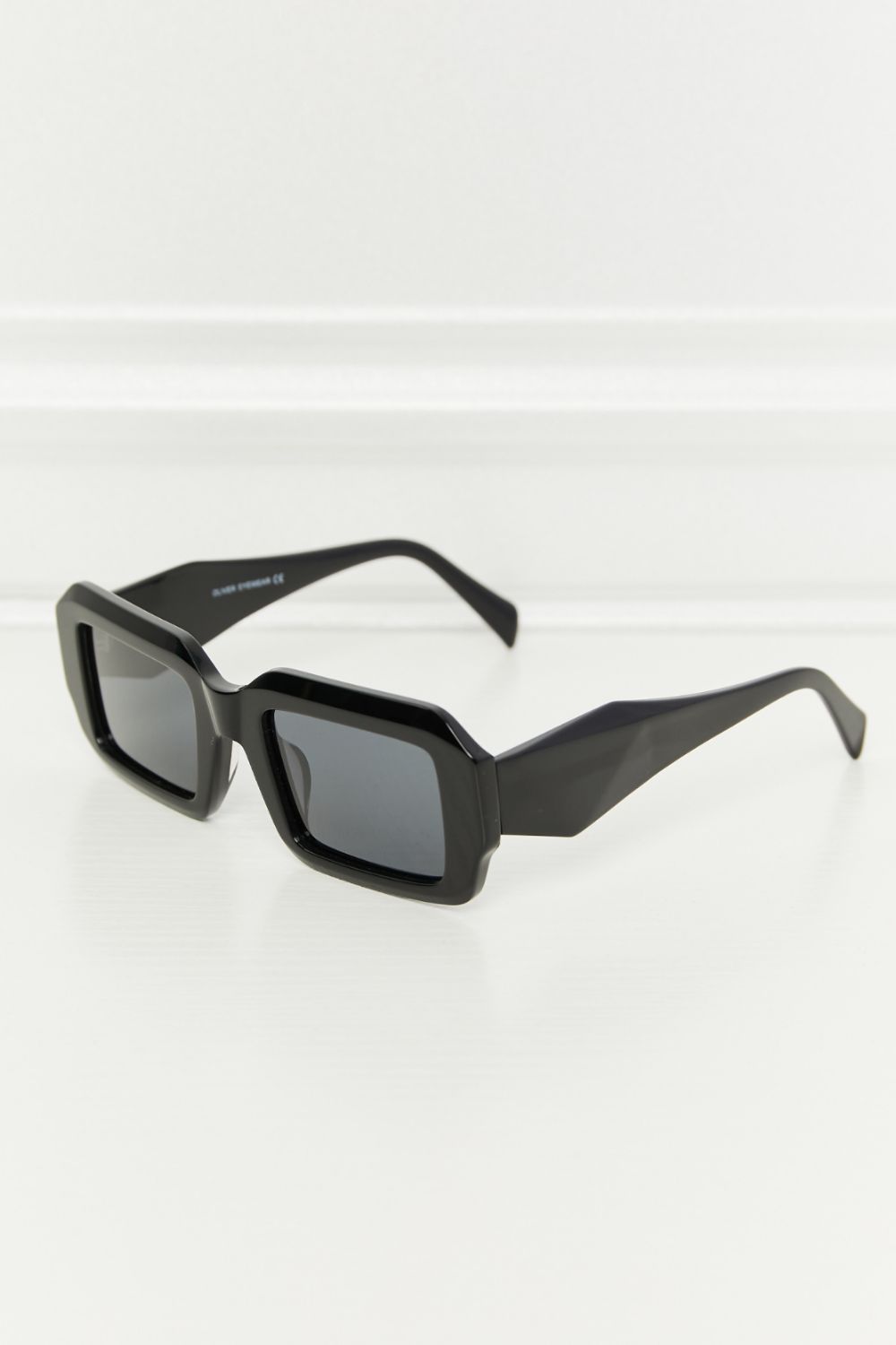 Polarized Rectangular Full Rim Sunglasses
