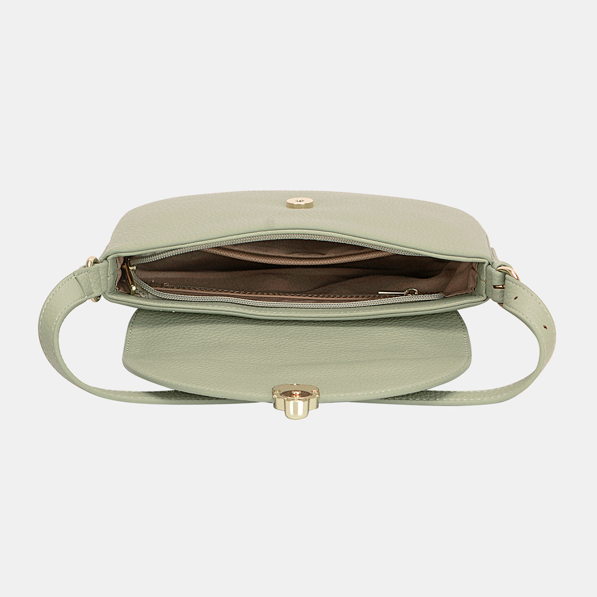 David Jones Elegant Buckle Shoulder Bag