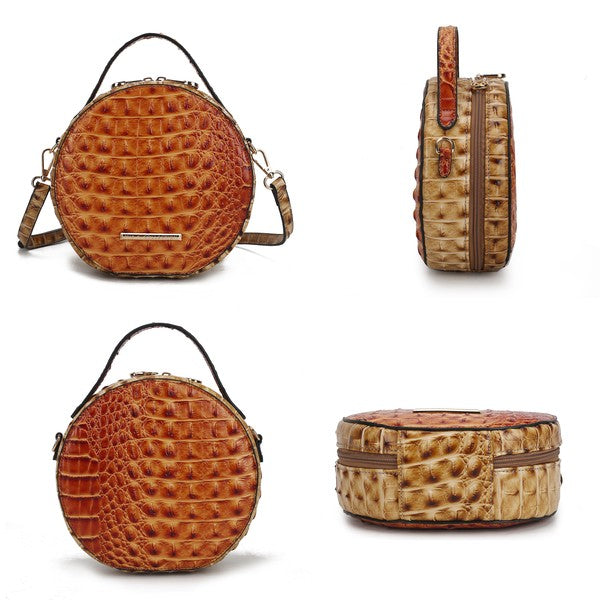 Croc-Embossed Crossbody Bag by Mia K.
