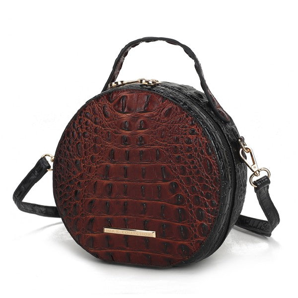 Croc-Embossed Crossbody Bag by Mia K.