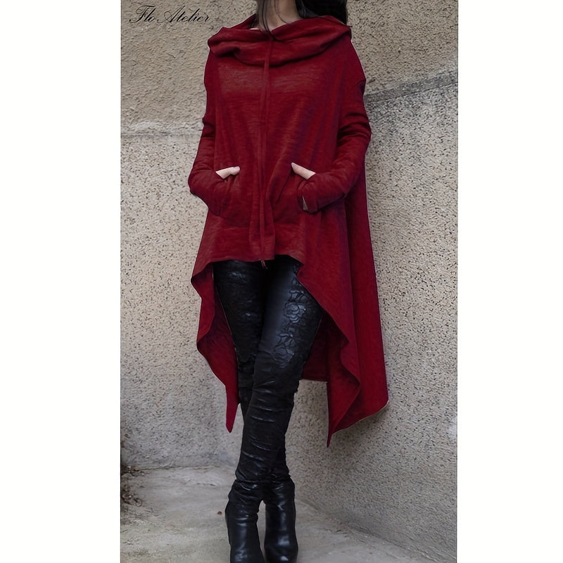 Oversized Women Asymmetric Sweatshirt