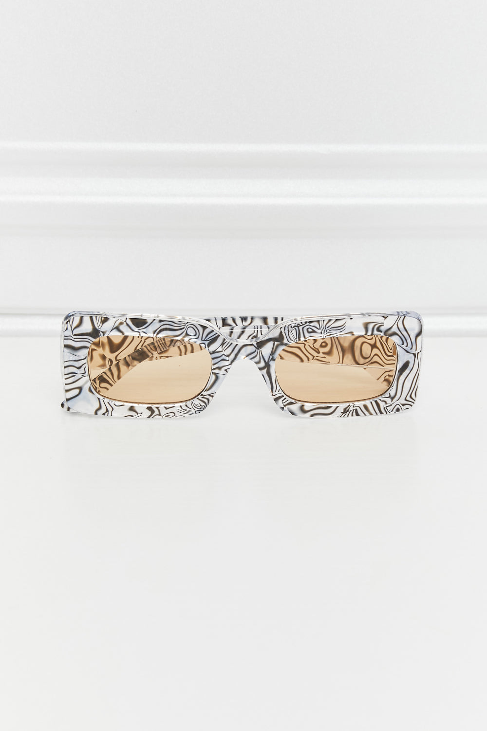 Tortoiseshell Rectangular Polycarbonate Sunglasses