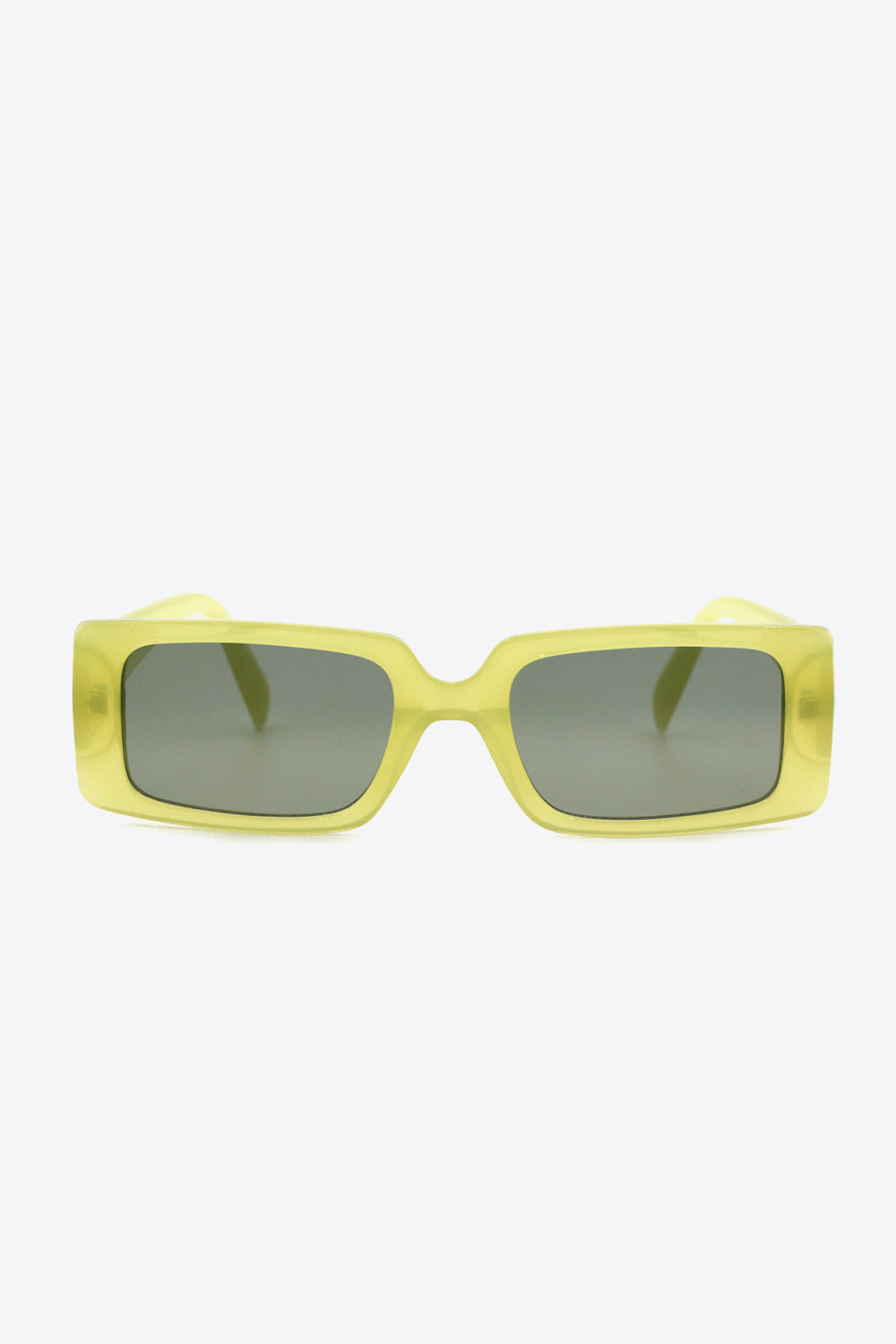Yellow Green UV400 Polycarbonate Rectangular Sunglasses