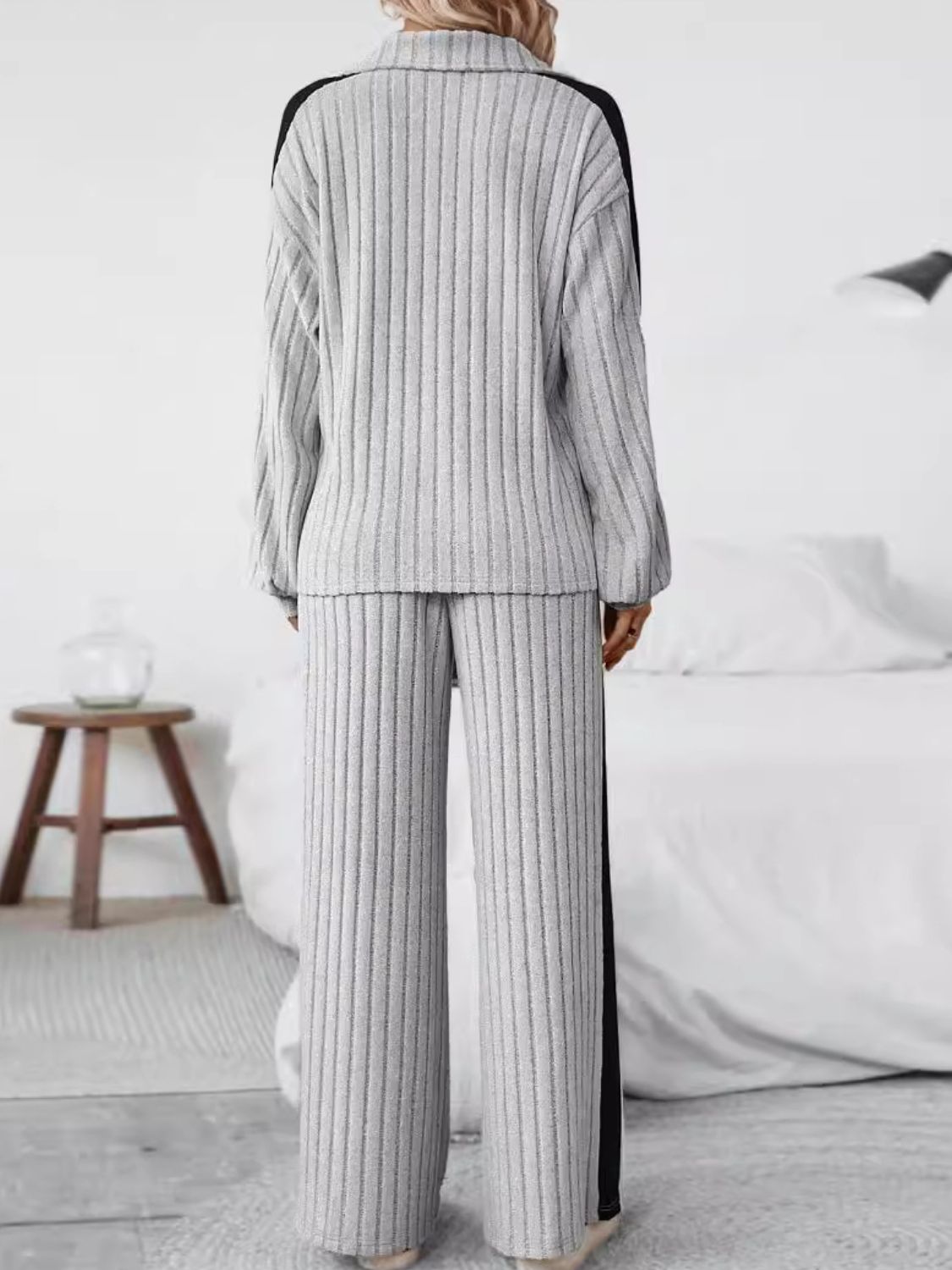 Trendy Plus Size Half Zip Active Set