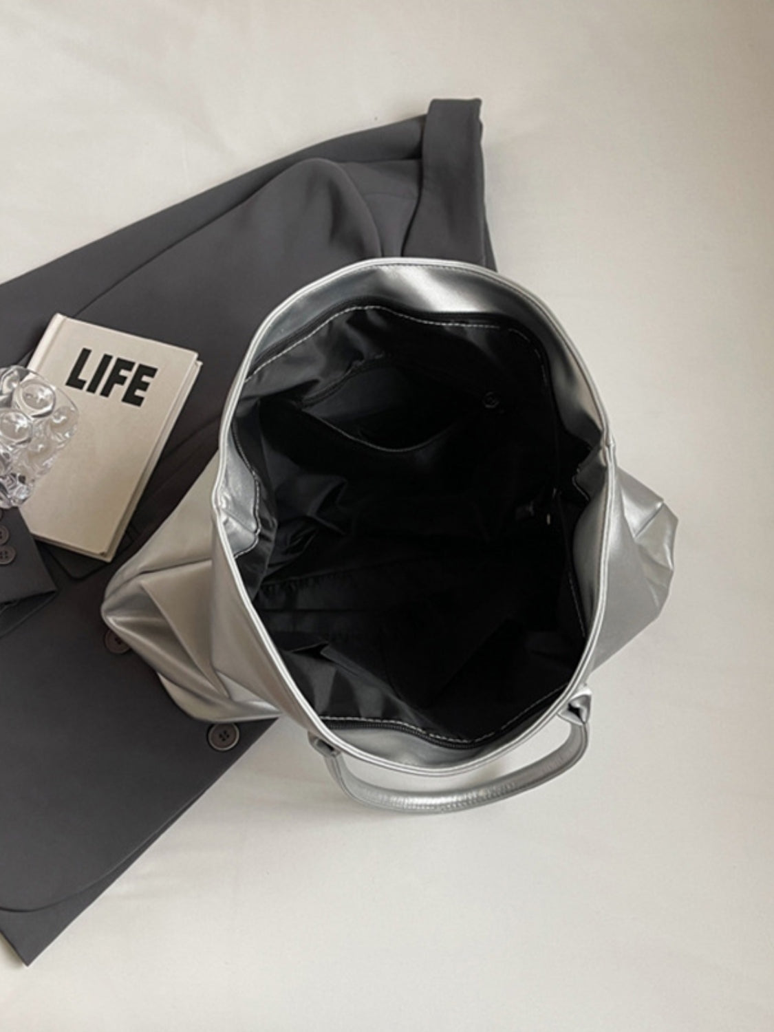 BETTER LIFE Faux Leather Tote Bag