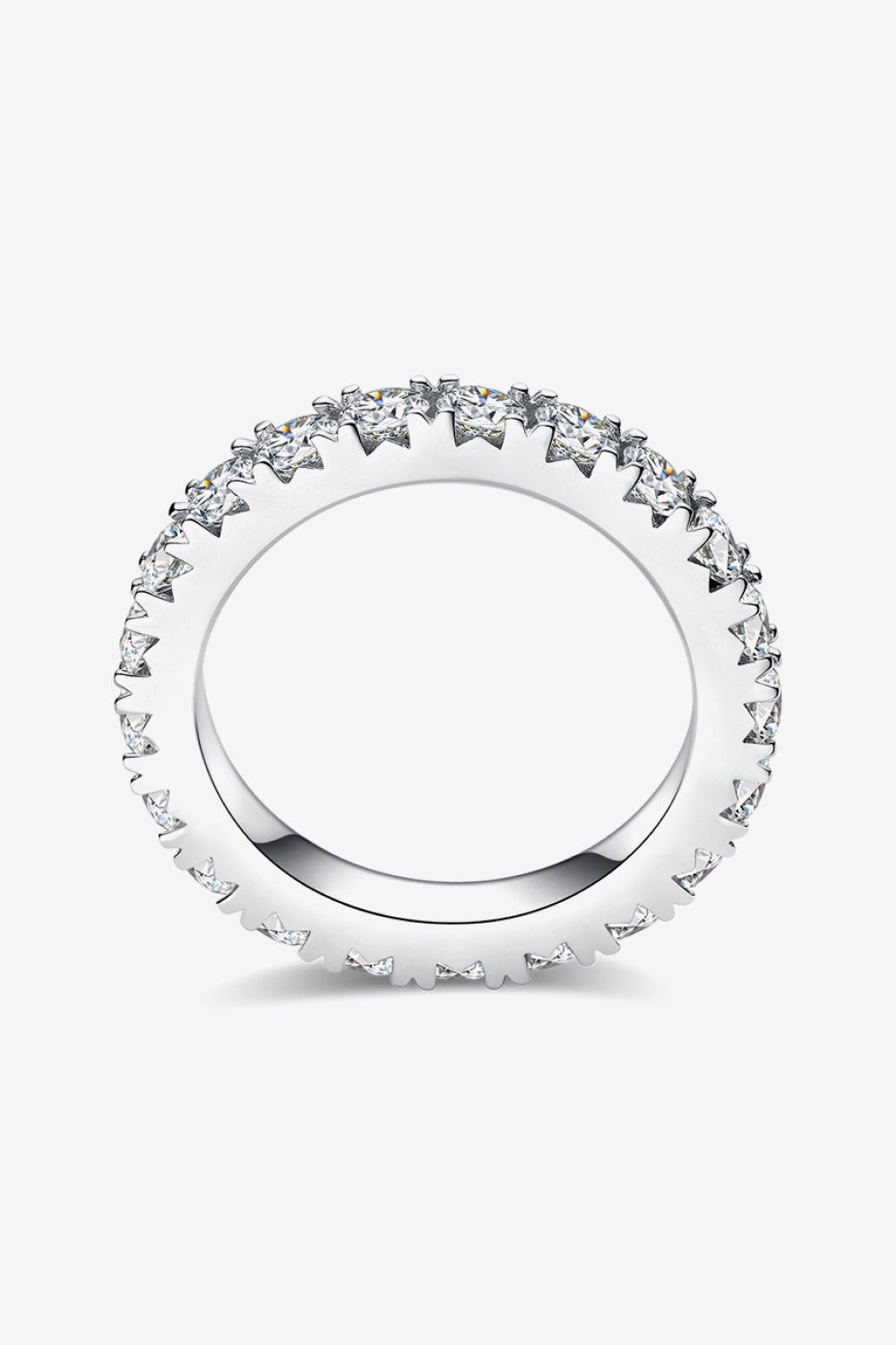 Dazzling 2.3 Carat Moissanite Eternity Ring