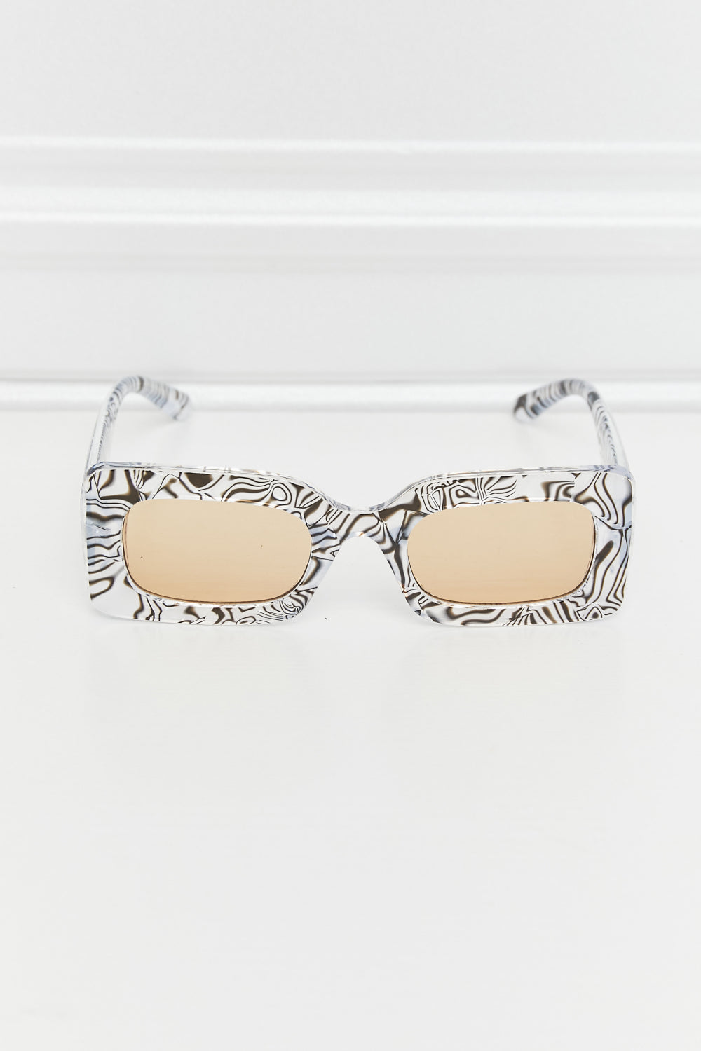 Tortoiseshell Rectangular Polycarbonate Sunglasses