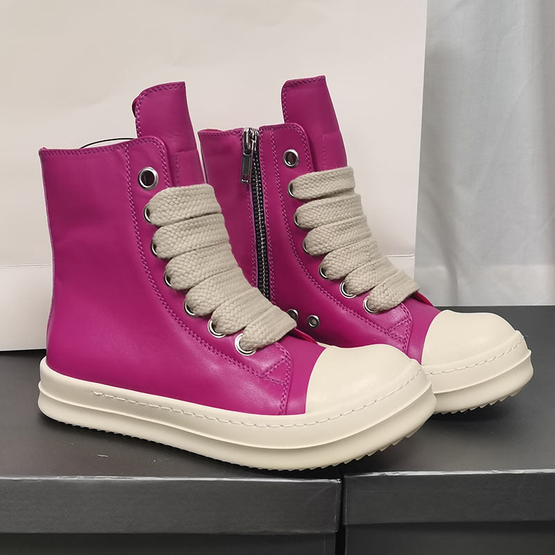 Unisex High-top Leather Sneaker