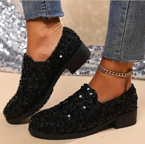 Women's Flat Sequin Casual Shoe