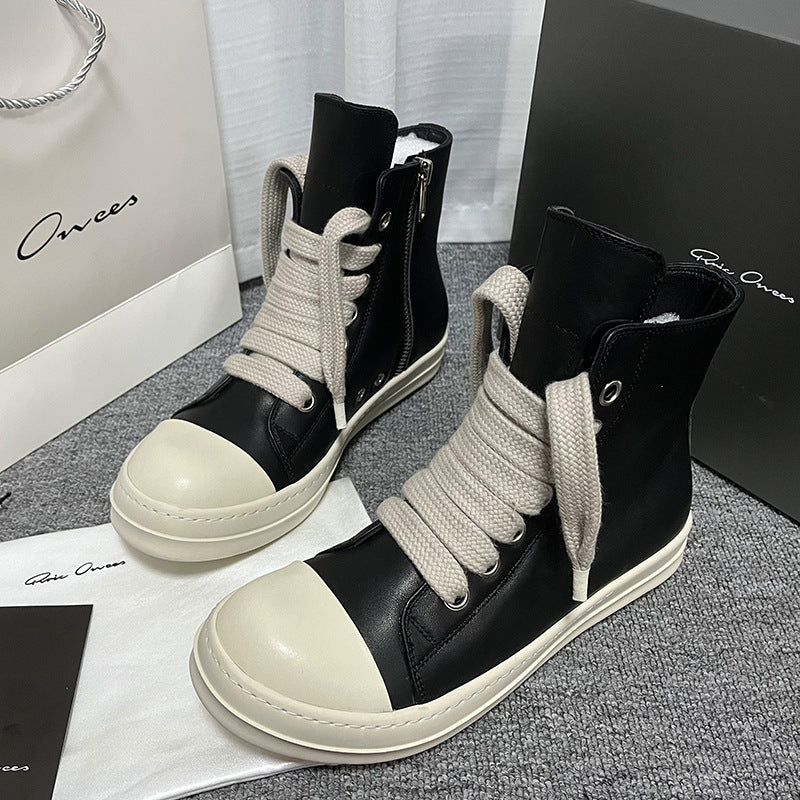 Unisex High-top Leather Sneaker