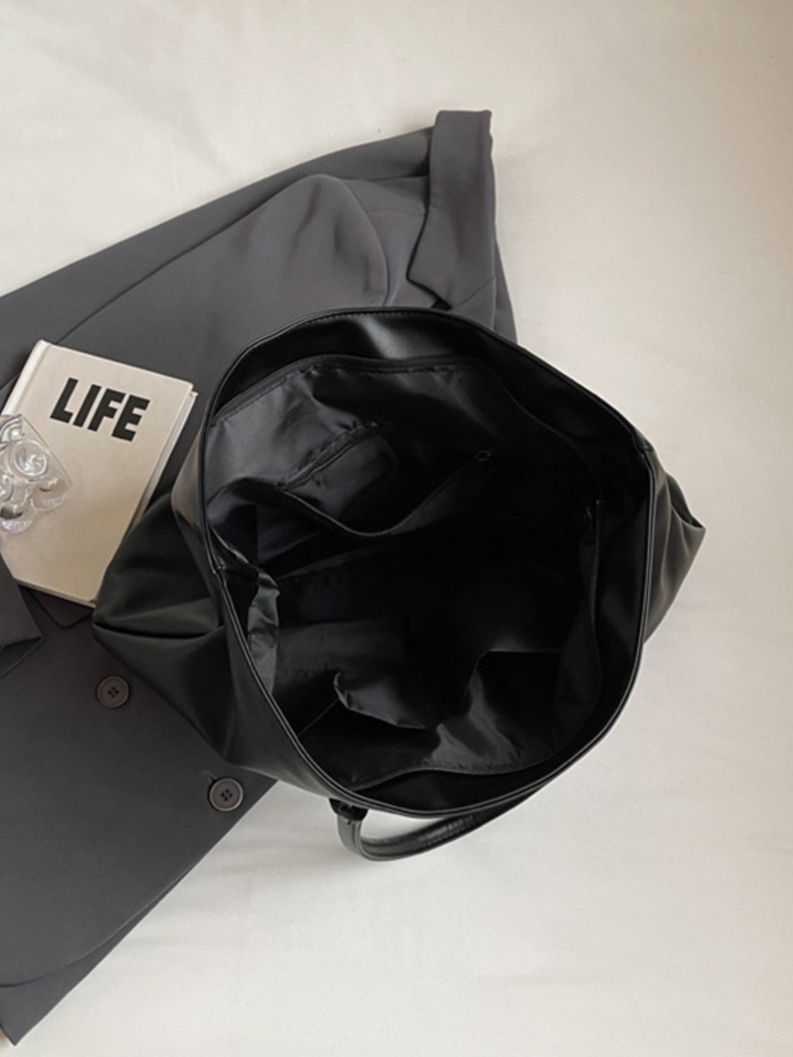 BETTER LIFE Faux Leather Tote Bag