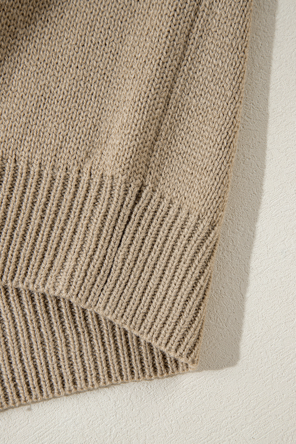 Plus Size Turtleneck Drop Shoulder Sweater