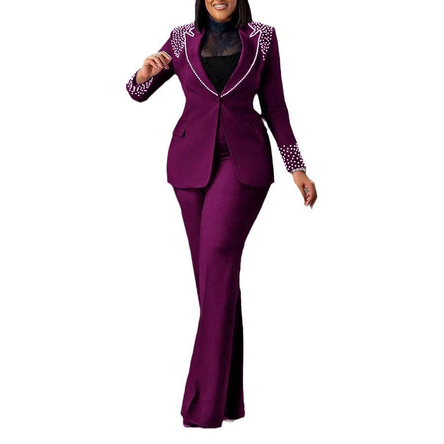 Women's Slim-Fit Stretch Two-piece Suit