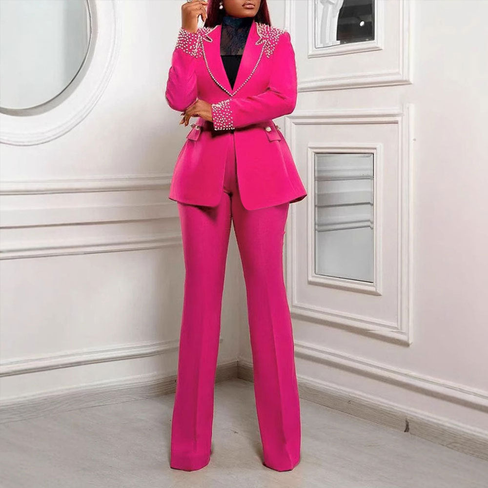 Women's Slim-Fit Stretch Two-piece Suit