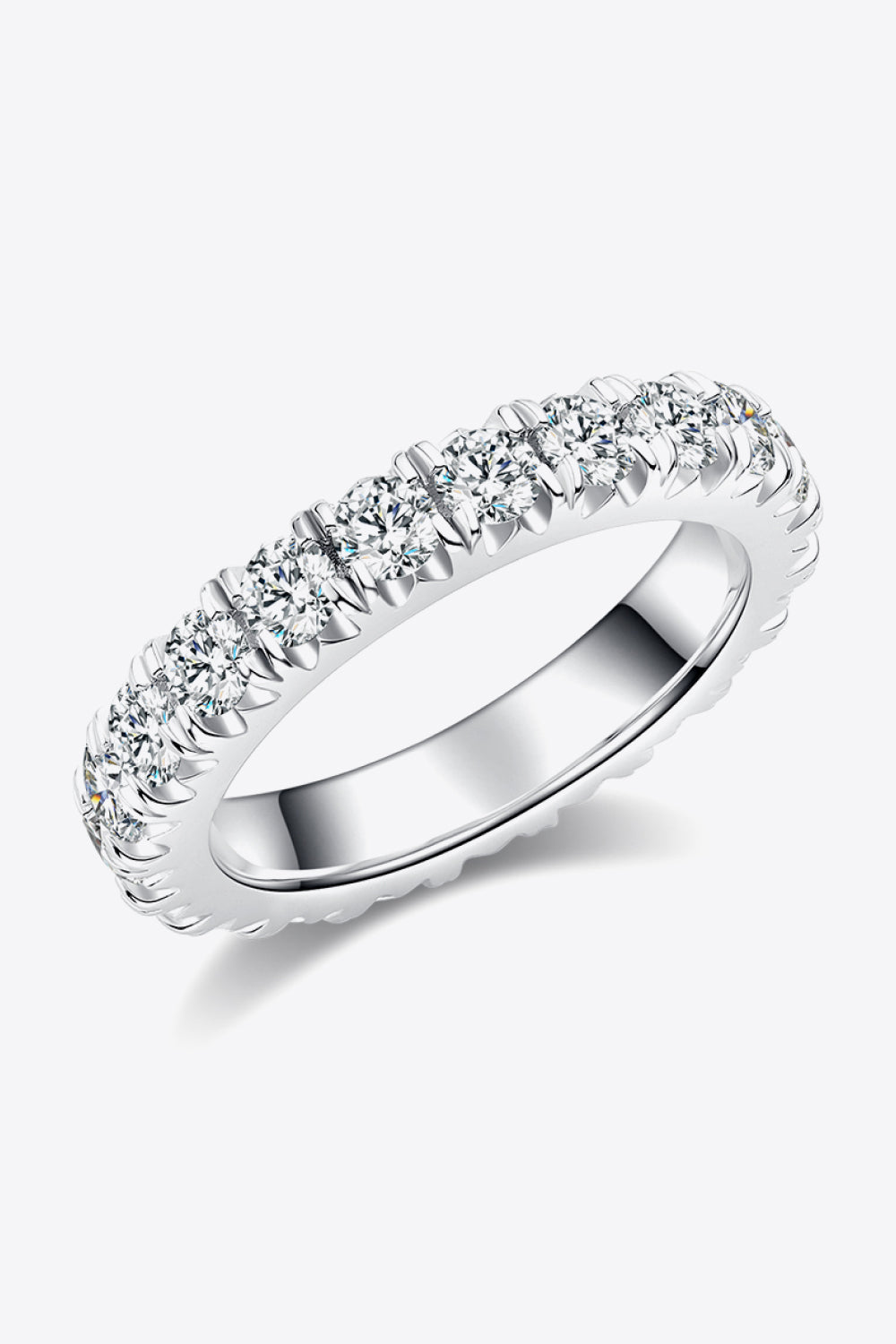 Dazzling 2.3 Carat Moissanite Eternity Ring