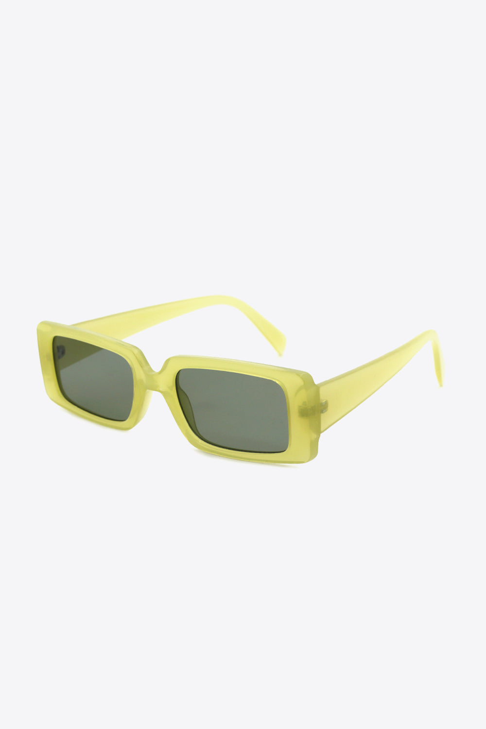 Yellow Green UV400 Polycarbonate Rectangular Sunglasses