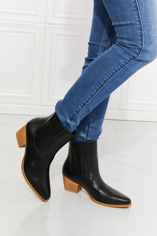 Love the Journey Stacked Chelsea Boots in Black