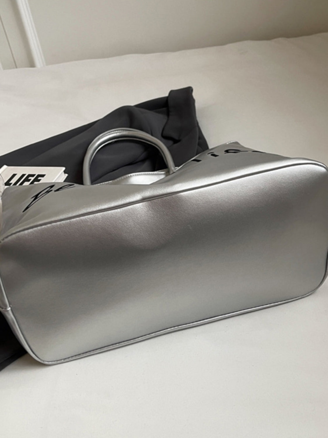 BETTER LIFE Faux Leather Tote Bag